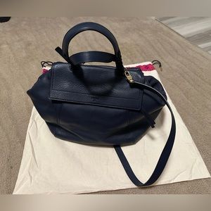 Tory Burch Half-Moon Crossbody Leather Bag!